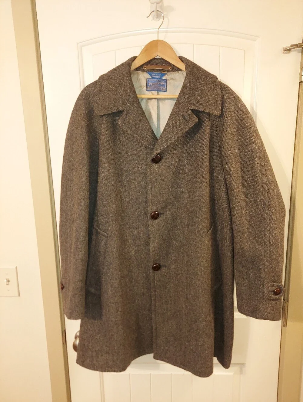 Vintage Pendleton Raglan Sleeve Overcoat